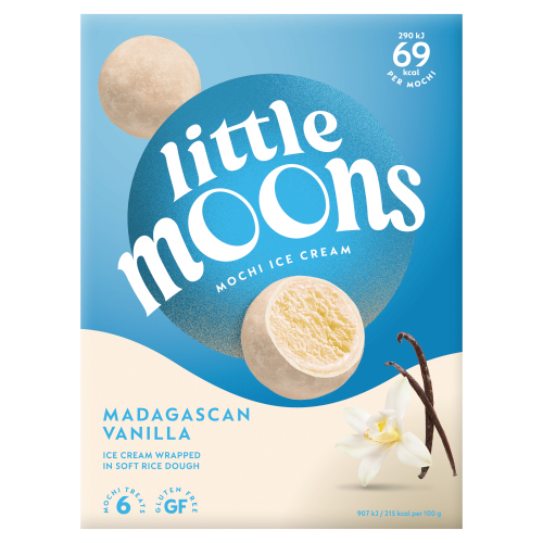 LITTLE MOONS VANILLA MOCHI ICE CREAM 6PK