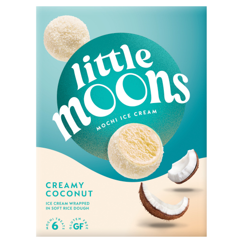 LITTLE MOONS COCONUT ICE CREAM MOCHI 6PK