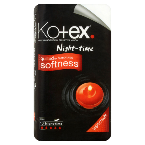 KOTEX NIGHT TIME PADS 10S