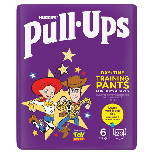 HUGGIES PULL UP UNISEX DAYTIME- SIZE 6 - 20 PACK