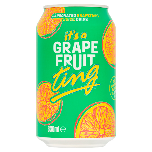 TING CARBONATED GRAPEFRUIT JUICE CAN 330ML