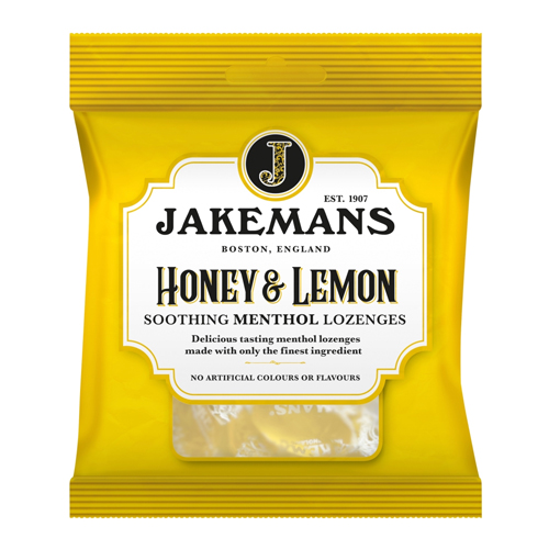 JAKEMANS HONEY & LEMON LOZENGES BAG 73G