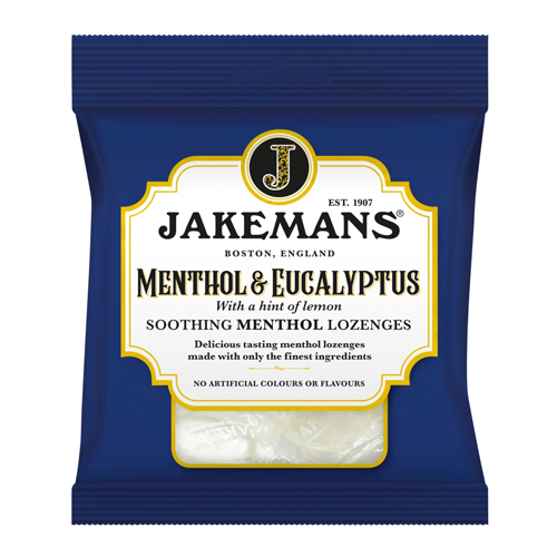 JAKEMANS MENTHOL & EUCALYPTUS LOZENGES BAG 73G