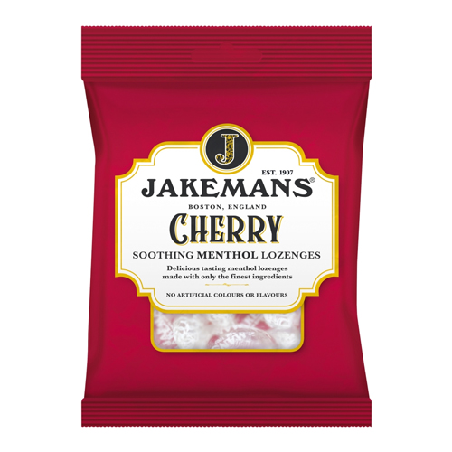 JAKEMANS CHERRY LOZENGES BAG 160G