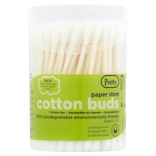 PRETTY COTTON BUDS PAPER STEM FLIP TOP 100S