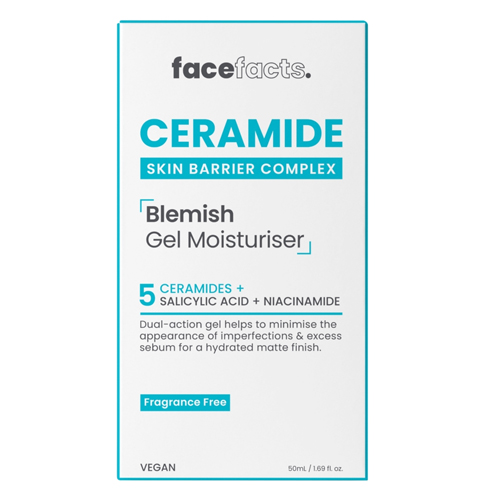 FACE FACTS CERAMIDE BLEMISH GEL MOISTURISER 50ML
