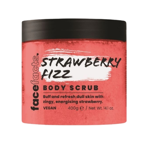 FACE FACTS BODY SCRUB STRAWBERRY FIZZ 400G