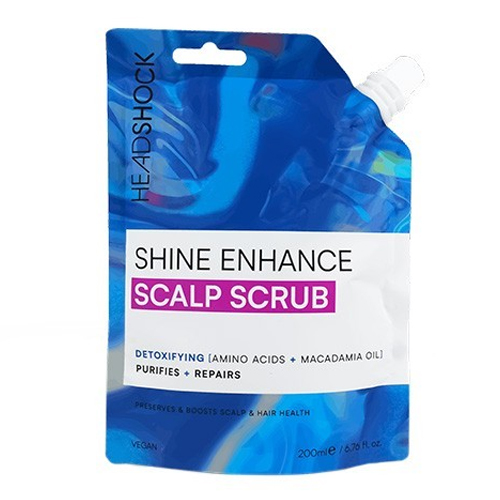HEADSHOCK SHINE ENHANCE SCALP SCRUB AMINO ACID & MACADAMIA OIL 200ML