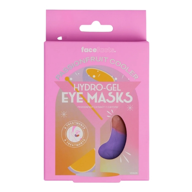FACE FACTS HYDROGEL EYE MASKS PASSIONFRUIT COOLER 4PK