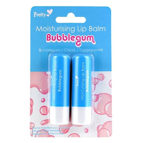 PRETTY MOISTURISING LIP BALM TWIN PACK KIDS BUBBLEGUM 4.3G
