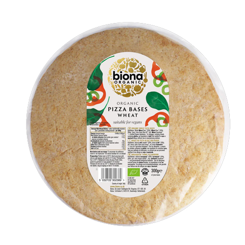 BIONA ORGANIC PIZZA WHEAT 2 BASES 300G