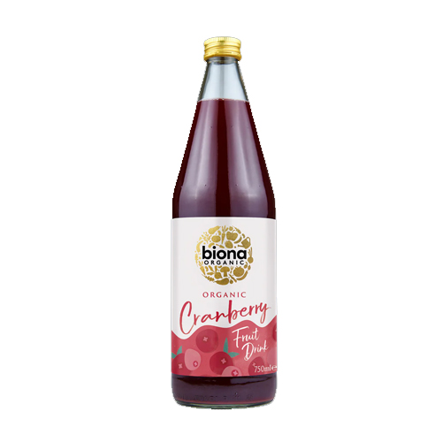 BIONA ORGANIC CRANBERRY FRUIT DRINK 750ML