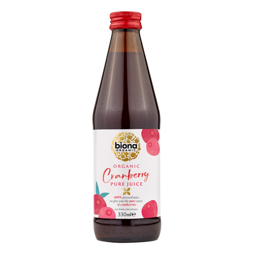 BIONA ORGANIC CRANBERRY PURE JUICE 330ML