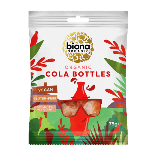 BIONA ORGANIC COLA COOL BOTTLES 75G