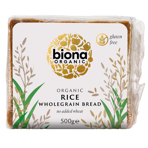 BIONA ORGANIC RICE BREAD 500G