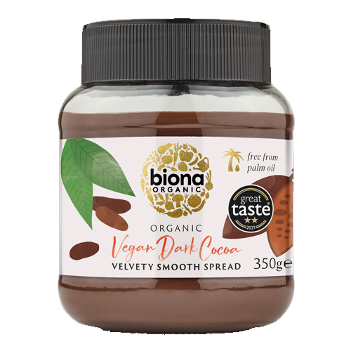 BIONA ORGANIC VEGAN DARK CHOCOLATE SPREAD 350G
