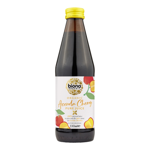 BIONA ORGANIC ACEROLA CHERRY PURE JUICE 330ML