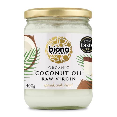 BIONA ORGANIC RAW VIRGIN COCONUT OIL 400G