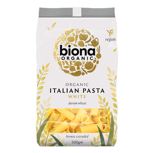 BIONA ORGANIC WHITE RIGATONI 500G
