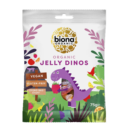 BIONA ORGANIC JELLY DINOS 75G
