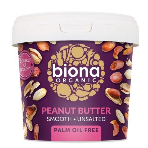 BIONA ORGANIC SMOOTH PEANUT BUTTER 1KG
