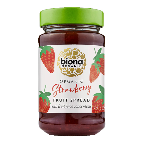 BIONA ORGANIC STRAWBERRY SPREAD 250G