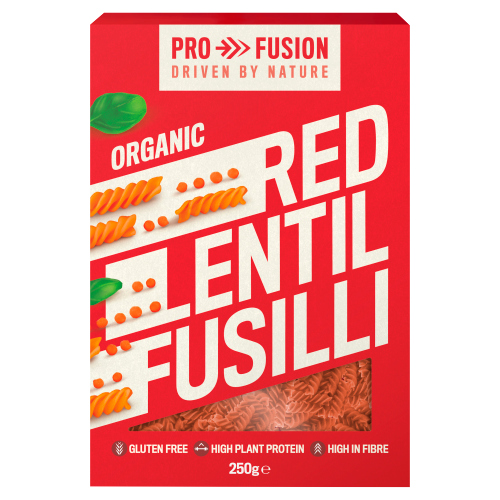 PROFUSION ORGANIC RED LENTIL FUSILLI 250G