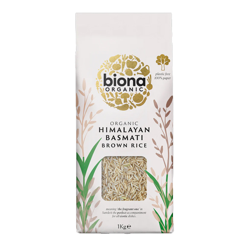 BIONA ORGANIC HIMALAYAN BASMATI BROWN RICE 1KG