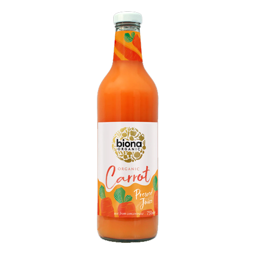 BIONA ORGANIC CARROT PRESSED JUICE 750ML