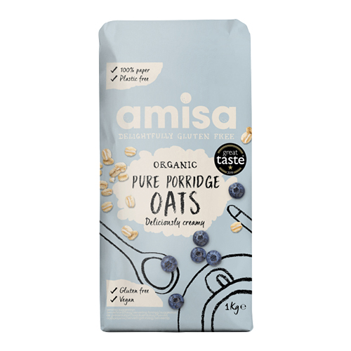 AMISA ORGANIC PURE PORRIDGE OATS 1KG