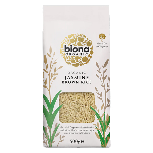 BIONA ORGANIC JASMINE RICE BROWN ORGANIC 500G