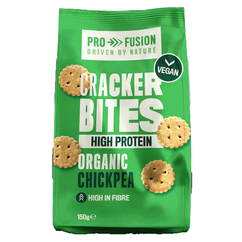 PROFUSION ORGANIC HIGH PROTEIN CHICKPEA CRACKER BITES 150G