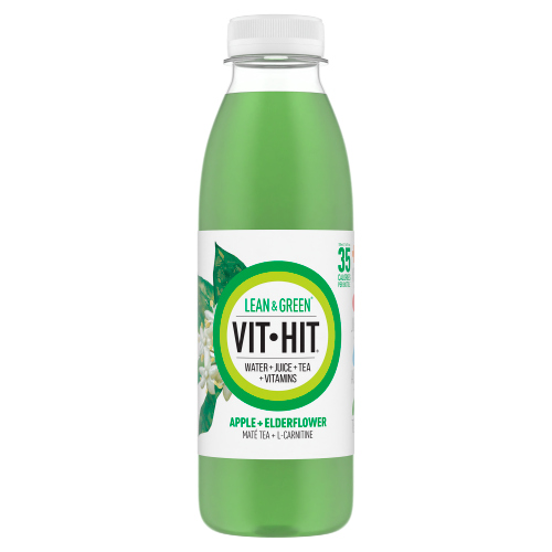 VIT-HIT LEAN GREEN APPLE & ELDERFLOWER 500ML