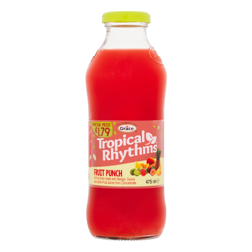 GRACE TROPICAL RHYTHMS FRUIT PUNCH PMP £1.79 475ML