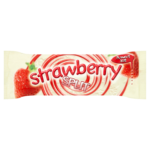 FRANCO'S ICES STRAWBERRY SPLIT ICE LOLLY 30 X 70ML