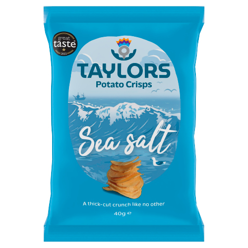TAYLORS SEA SALT POTATO CRISPS 40G
