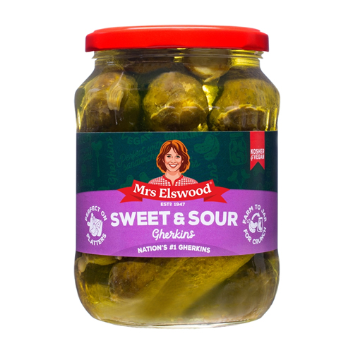 MRS ELSWOOD SWEET & SOUR CUCUMBERS 670G