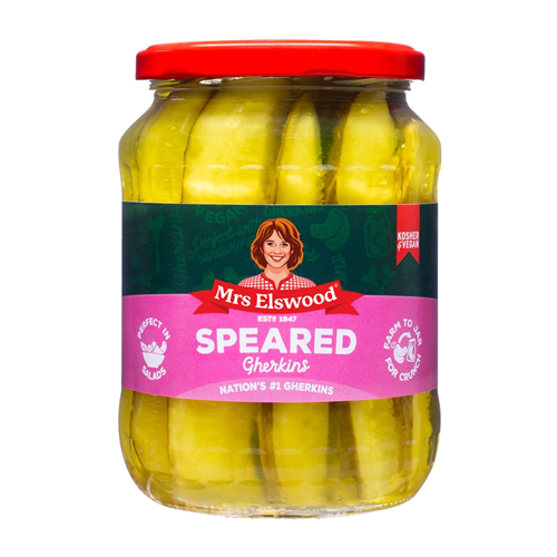 MRS ELSWOOD SPEARED CUCUMBERS 670G