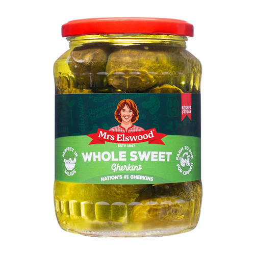 MRS ELSWOOD WHOLE SWEET CUCUMBERS 670G