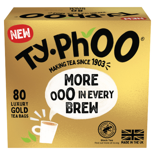 TYPHOO GOLD LUXURY TEA BAGS 80S