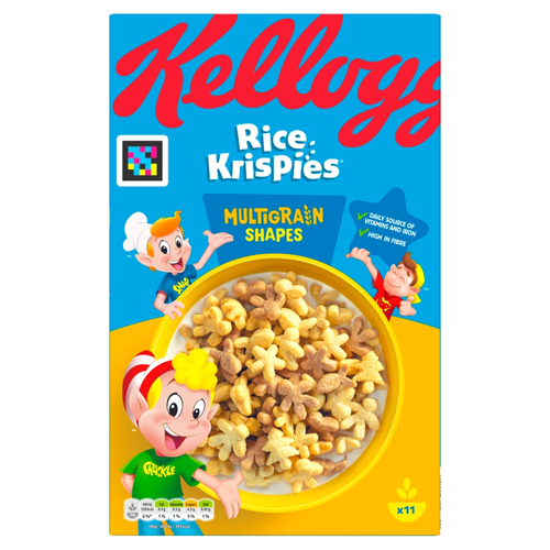 KELLOGG'S RICE KRISPIES MULTIGRAIN SHAPES CEREAL 350G