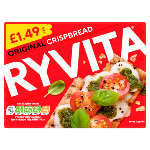 RYVITA CRISPBREAD ORIGINAL PMP £1.49 200G