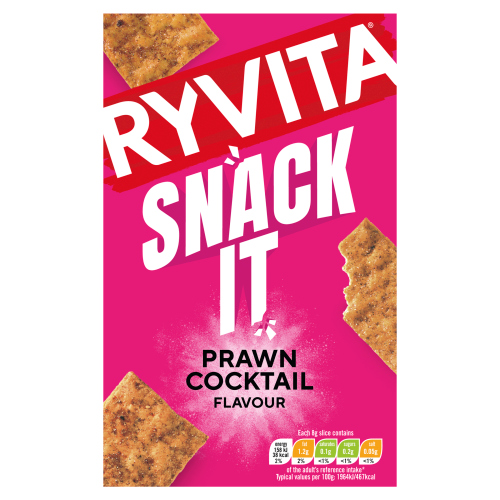RYVITA SNACK IT THINS PRAWN COCKTAIL 125G