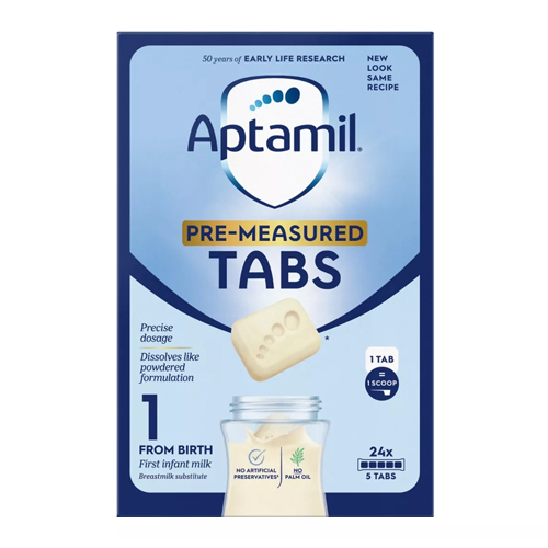 APTAMIL PRE-MEASURED TABS 1 FROM BIRTH FIRST INFANT MILK 552G