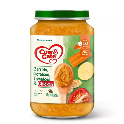 COW & GATE CARROT CHICKEN AND POTATO JAR 8M+ 200G