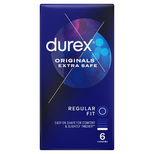 DUREX REGULAR FIT ORIGINALS EXTRA SAFE CONDOMS 6S