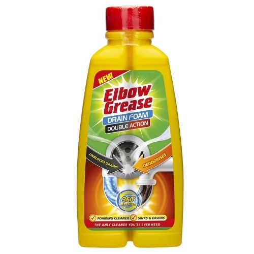 ELBOW GREASE DOUBLE ACTION DRAIN FOAMER 500ML