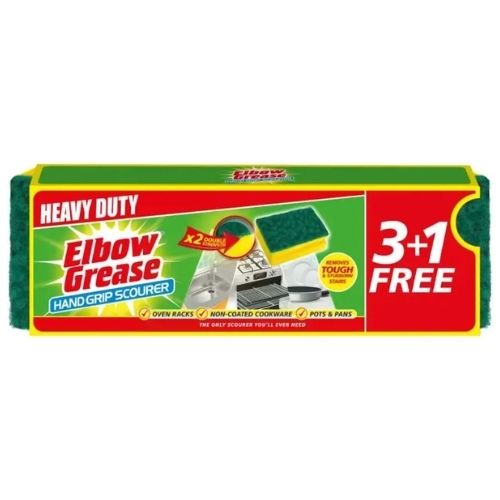 ELBOW GREASE HANDGRIP SCOURER 4PK