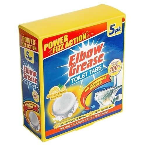 ELBOW GREASE TOILET TABLETS  LEMON 5PK 30G