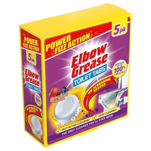 ELBOW GREASE TOILET TABLETS  BERRY 5PK 30G
